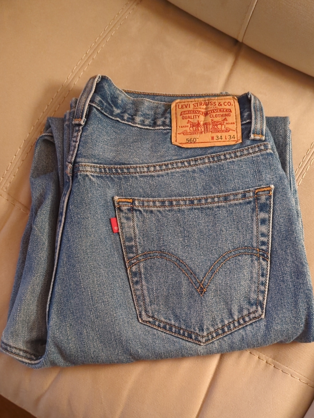 Levi's 560 Relaxed Fit Jeans (34x34)